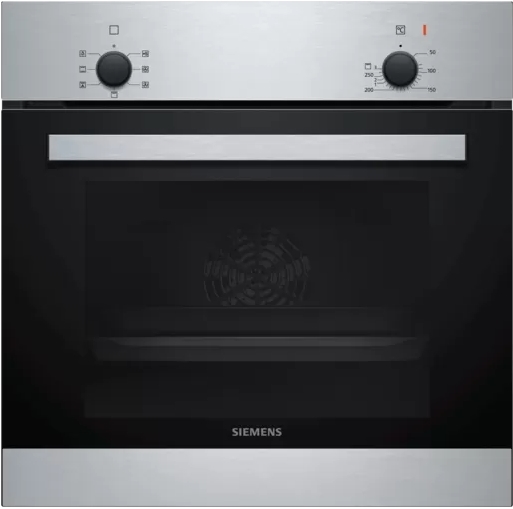 Billede af Indbygningsovn 66l - 60 x 60 cm A - Rustfrit stål - Siemens iQ100 - HB010FBR1S